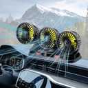 Triple-Head Fan for Car, Portable Car Fans for Vehicles Cars RV Vent with 360Rotation Cigarette Lighter Plug