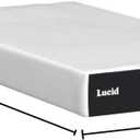 Lucid 10 Inch Memory Foam Mattress - Medium Feel - Infused with Refreshing Bamboo Charcoal and Cooling Gel - Bed in a Box - Temperature Regulating - Pressure Relief - Breathable - Twin Size