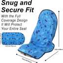 Car Seat Cover Protector Front Seats,for Gym Workout,Running,Swimming,Beach and Hiking,Waterproof Sweat Towel Bucket Seat Covers for Cars SUV Trucks (Blue Marbling, 2Pcs)
