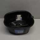 Mantello Foot Soaking Tub- Extra Large Pedicure Bowl - Foot Bath Basin - Home Foot Spa (Black)