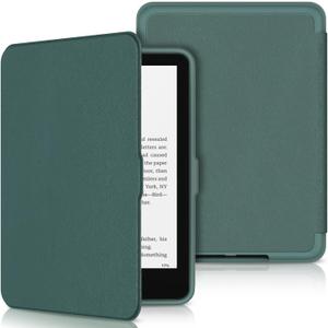 Premium PU Protective Case with Auto Wake/Sleep Function, Incompatible with Remarkable TCL Nokia -Dark Green