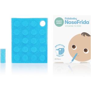 Frida Baby Nasal Aspirator Original 20 NoseFrida Filter Refills, Replacement Filters, Hygiene Filters for NoseFrida The Snotsucker, BPA Free, Latex Free