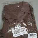 Women's Going Out Two Piece Sets Cap Sleeve Tie Waist Button Down Shirt Wide Leg Pants Dressy Casual Outfits (Brown, M)