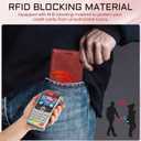 Rssviss for iPhone 17 Pro Wallet Case, Flip Folio Case Compatible with Magsafe, RFID Blocking Card Holder Kickstand, Shockproof iPhone Cover Men Women for iPhone 17 Pro 6.3" Red