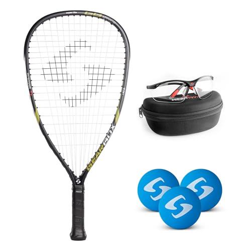 Gearbox GB50 Racquetball Starter Kit – Includes GB50 Racquet, Clear Vision Eyewear, and 3-Pack Blue Racquetballs – Perfect for Beginner to Intermediate Players
