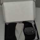 Cordless Heated Knee Massager with Vibration, Heated Knee Brace Wrap, Heating Knee Pad for Knee Elbow, Knee Heating Pad for Arthritis with 6 Heating Levels, 3 Massage Modes&Timer (Black+White)