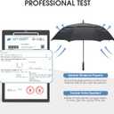 G4Free 62 Inch Automatic Open Golf Umbrella Oversize Extra Large Double Canopy Vented Windproof Waterproof Stick Umbrellas