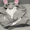 Funziez! Slim Fit Adult Onesie - Animal Halloween Costume - Plush Unisex One Piece Cosplay Suit for Women and Men Medium