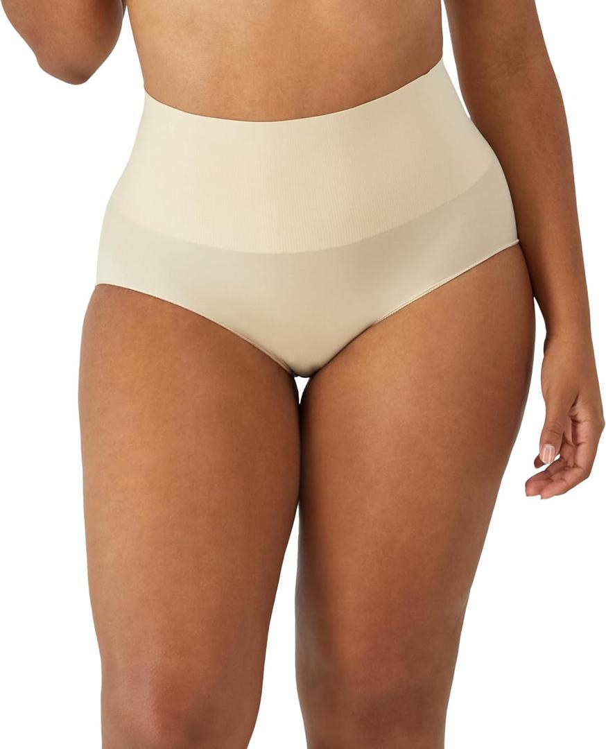 Maidenform womens Shapewear Underwear, Tummy Control Shapewear for Women, Panties - Lace Options, Fajas (Plus Size, Too) (Beige, L)