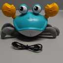 control future Crawling Crab Baby Toy - Infant Tummy Time Toys 3 4 5 6 7 8 9 10 11 12 Babies Boy 3-6 6-12 Learning Crawl 9-12 12-18 Walking Toddler 36 Months Old Music Development 1st Birthday Gifts (Green)