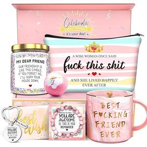 Birthday Gifts for Women Best Friends Friendship Gifts for Women Funny Gifts for Female BFF Female Bestfriend Bestie Scent Candles Coffee Mug Gifts for Friends Her Sister