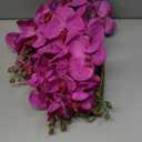 30 Inch Fuchsia Orchids Artificial Flowers Real Touch Phalaenopsis Spray Artificial Orchid Stems with 12 Flowers Fake Moth Tall Faux Flowers Arrangement for Home Decor, Party Wedding Decoration