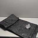 QNLONG Magnetic Thermal Insulated Door Curtain Fits 34"X82" Doors, Thermal Door Cover for Winter Curtain Size 36x84 Inch Oxford and Cotton Fill (Black)