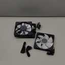 CORSAIR RS120 ARGB 120mm PWM Fans  Daisy-Chain Connection  Low-Noise  Magnetic Dome Bearing  Triple Pack  Black (3 x 120mm)