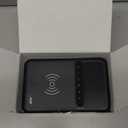 AFK Wireless Charging Station with Bluetooth Speaker and Alarm Clock,Wireless Charger Compatible with iPhone,Android Phones(Black)