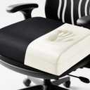 MINUPWELL 6" Extra Thick Office Chair Cushion, 2 Layers Memory Foam Adult Booster Seat Cushion, Thick Wheelchair Cushions, Thick Adult Booster seat Chair Cushion for Car Seat - 18x16x6in -（Black）