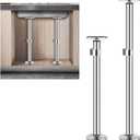 Undermount Sink Brackets, Stainless Steel Undermount Sink Support Brackets, 17.8-31" Adjustable Support Pole, Sink Brackets Repair Kit for Kitchen, Bathroom (2 Pack)