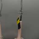 JONATHAN Y 28.5" Pink Glass Teardrop LED Table Lamp Set of 2 for Living Room Bedroom Nightstand, White Linen Shade Modern Transitional Bedside Desk Lamp JYL1079A-SET2