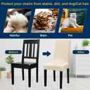 Chair Covers, Stretch Kitchen Chair Covers/Dining Room Chair Covers Set of 8, Removable Washable Dining Chair Slipcovers for Home, Hotel, Banquet