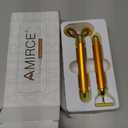 Amirce Face Massager Roller Golden 3D Roller Electric Facial Roller and T Shape Facial Roller Massager Kit Face Rollers