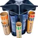 Byteen8 Coin Counter Coin Sorter TubeCreative 5-in-1 Change Sorter Coin OrganizerChange Counter Machine Coin RollerCoin Bank Holder Coin WrappersSuper Easy to Use & AccurateGreat Gift for Kids