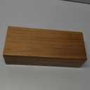 Neando Acacia Wood Business Card Holder with Lid  2x3.5 Index Card Organizer with 5 Compartments, Holds 600 Cards, Magnetic Closure, 20 Blank Tabs  Rustic Desktop Filing Box for Office & Home