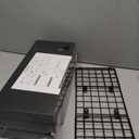 QEEIG Bathroom Shelves Over Toilet - Wall Mounted Floating Shelves Toilet Paper Storage Small Farmhouse Decor Shelf 16 inch Set of 3, Black (019-B3)