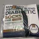 Pembrook Diabetic Socks for Women - 6 Pairs Cable Knit Viscose Bamboo Socks Woman, Non-Binding Top, Moisture-Wicking (Black)