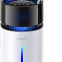 3L Top-Fill Mist-Free Humidifier for Bedroom & Office, Evaporative Cool Moisture, Touch Control, Sleep Mode, 1-8H Timer & Night Light, Ultra Quiet, Easy Clean (White)