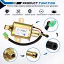 149-2311 Fuel Pump E11007 A029F889 with 149-2457 Fuel Filter TuneUp Kit for Onan RV Cummins Generator 3600 4000 4KW Microlite MicroQuiet Generators Camp Power KYD with 1403280 Air Filter and Fuel Line