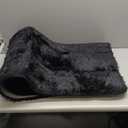 Ophanie Upgrade 3x5 Rugs for Bedroom, Black Fluffy Shaggy Soft Area Rug, Non-Slip Indoor Floor Carpet for Living Room, Kids Baby Boys Teen Dorm Home Decor Aesthetic, Nursery