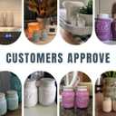 Comfify Mason Jar Salt & Pepper Shakers Aqua White Ceramic Rustic Shabby Chic Kitchen Decor