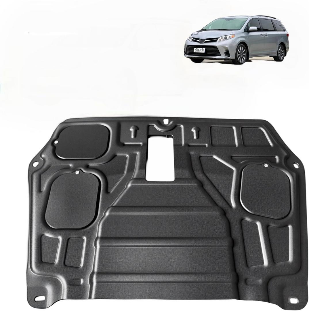 Upgrade Engine Splash Shield Fit for Toyota Sienna 2011-2020 Engine Under Cover Case Guard Front Splash Shields with Screw Hardware