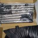 NACENA Heavy Duty Broom, 55 Inch Long Handle Outdoor Large Angle Brooms, Commercial Broom for Sweeping Indoor, for Home Garage Kitchen Office Courtyard Lobby Patio Lawn Concrete, 2 Pack, Black