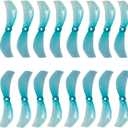 Gemfan 16Pcs 40mm 2-Blade Props 1610 Propeller 1.5mm Hole for FPV Racing Freestyle Tinywhoop Drones Like Mobula 7(Blue 8CW 8CCW)