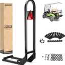 10L0L Golf Cart Rear Seat Grab Bar - Heavy Duty Safety Grab Bar w/Triangle Reflector for Rear Seat Passenger Security, Universal for Yamaha EZGO Club Car