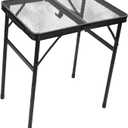 RNXRZANK Compact Outdoor Table for Camping and Picnics, 60x40 Wing Panels