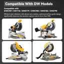 Miter Saw Dust Collection Adapter, 5-in-1 Vacuum Hose Connector, Dust Collection Upgrade Compatible with DWS709/DW718/DWS779/DWS780/DWS782/DHS790