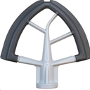 Flex Edge Beater Mixer Attachments for Kitchenaid Tilt-Head Stand Mixers, Mixer Accessory 4.5-5 Quart Beater Scraper Paddle with Both-Sides Flexible Silicone Edges (Grey)