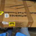 Hartwares NeoSilent Walking Pad Under Desk Treadmill for Home with BLDC Core and ExtraLarge Belt, App and Remote Control, Portable and Compact for Small Space Red Black