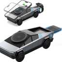 Cyberdock 3 in 1 MagSafe Charging Stand for Apple Device, Rotating Magnetic Fast Wireless Charger Stand with Ambient Light for iPhone 17-12, Apple Watch, Air Pods for Christmas Birthday Gifts