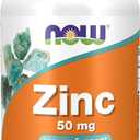 4 x NOW Foods Supplements, Zinc (Zinc Gluconate) 50 mg, Supports Enzyme Functions*, Immune Support*, 250 Tablets (EXP 01/01/31)