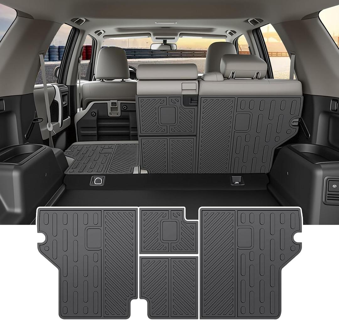Seat Back Cover for 2010-2024 Toyota 4Runner 5 Seats (No 3rd Seat) All Weather Cargo Liner Rear Backrest Protector Mats Accessories