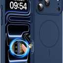 Magnetic for iPhone 17 Pro Case, Compatible with MagSafe, Integrated Silicone Camera Control Cover Protection, 3.0mm Thicken Silicone Phone Cover for 17 Pro 6.3", Dark Blue