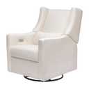 Babyletto Kiwi Glider Recliner Nursery Chair w/ USB Ports - GREENGUARD Gold Certified - Water & Stain Resistant Glider Rocking Chair - Electronic, 270 Swivel, Performance Cream Eco-Weave