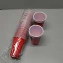 Lilymicky 240 Pack 16 oz Disposable Plastic Cups, Red Party Plastic Cups for Parties, Picnics and BBQ