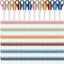 Lasnten 240 Pcs Colorful Scissors Bulk 5cm Scale Blunt Tip Scissors for Kids Safety Scissors for Classroom Office School Home Paper Cutting
