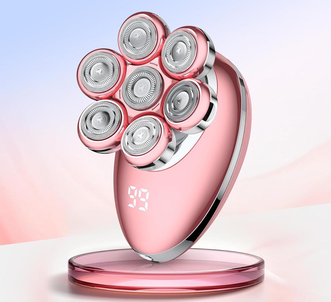 Cordless Electric Shaver for Women-Wet Dry Womens Electric Shaver-Smooth Leg Shaving Gift for Her (Pink)