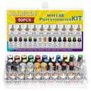 80Pcs WH148 Potentiometer Kit 1K 2K 5K 10K 20K 50K 100K 250K 500K 1MK Ohm 15mm Shaft Single-Joint Linear Potentiometers 3Pins Set Variable Resistors with Plum Knob Cap and Aluminum Alloy Knobs
