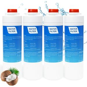 51300c Replacement Filter For Elkay, 51300c Water Filters Replacement For Elkay And Halsey Taylor Bottle Filling Stations, ezH2O Liv Filter, Pairs With Ewf3000, 3000 Gallons (4 Packs-No Chip)